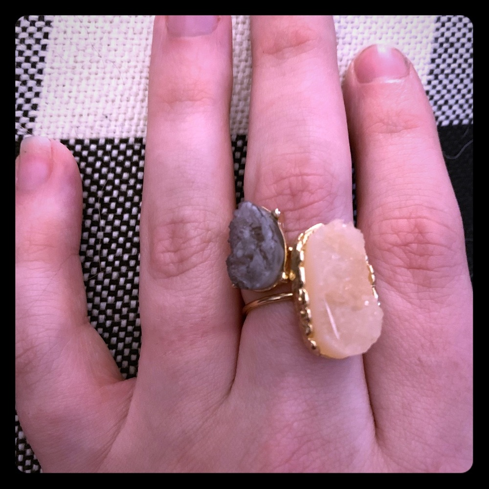 Gemstone stackable rings